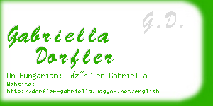 gabriella dorfler business card